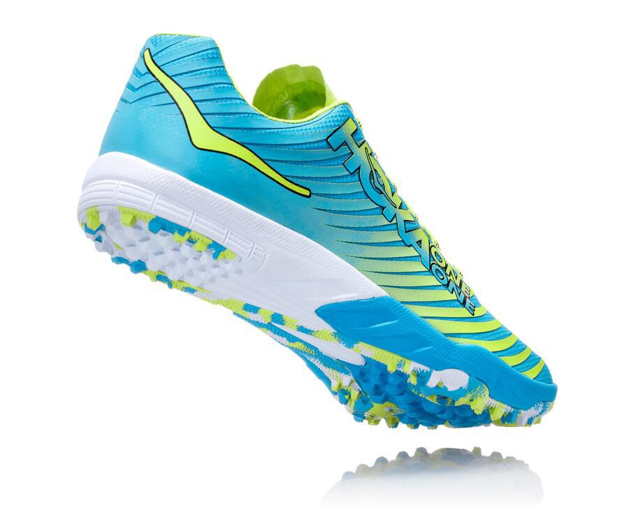 Spikes Womens - Hoka One One EVO XC - Blue/Green - NVIFBDG-59